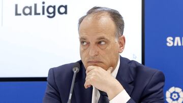 El presidente de LaLiga, Javier Tebas.