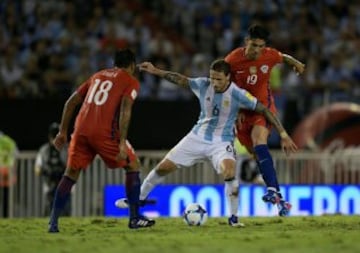 Eliminatorias: Argentina - Chile en imágenes