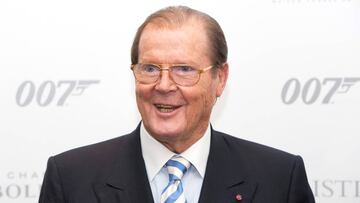 El actor Roger Moore en un acto celebrado en Londres por el 50 aniversario de James Bond