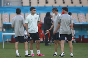 Luis Enrique y Ferrán Torres.