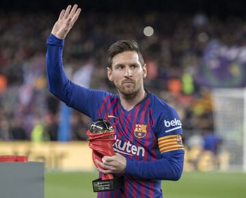 Messi, mejor jugador del mes marzo de LaLiga.