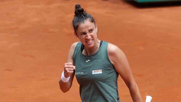 Sara Sorribes, contra Elina Svitolina en Madrid.