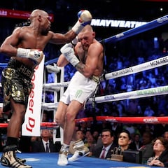 Mayweather aplastó a McGregor para firmar el 50-0