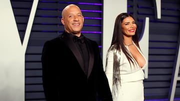 91st Academy Awards – Vanity Fair – Beverly Hills, California, U.S., February 25, 2019 – Vin Diesel and Paloma Jimenez. REUTERS/Danny Moloshok