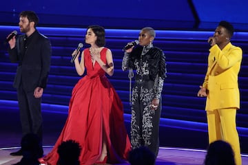 Ben Platt, Rachel Zegler, Cynthia Erivo y Leslie Odom Jr.