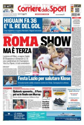 Portadas de la prensa mundial