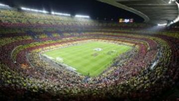 Panorámica del Camp Nou.