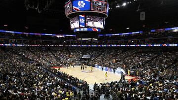 Basketball - NBA China Games - Los Angeles Lakers v Brooklyn Nets - Mercedes-Benz Arena, Shanghai, China - October 10, 2019. General view of the venue during the game. REUTERS/Xihao Jiang