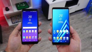 Fotos reales del Samsung Galaxy A8 y A8 Plus con pantalla infinita