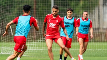 Matheus, Tejero, Arbilla durante un entrenamiento en Atxabalpe