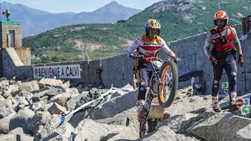 Toni Bou, con la Honda en el TrialGP de Francia.