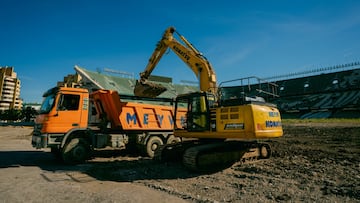 Obras en el Villamarín.