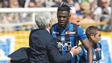 Duv&aacute;n Zapata, delantero colombiano del Atalanta. 