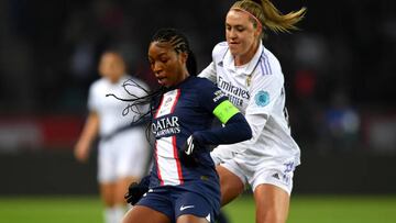 Freja durante un partido ante el PSG.