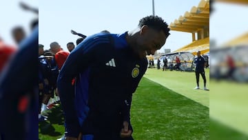 Feliz, el delantero inicia con sus nuevos objetivos.