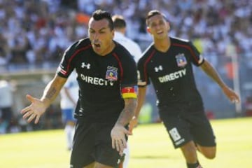 Futbol, Colo Colo vs Universidad Catolica
Quinta fecha, campeonato de Clausura 2016/17
El jugador de Colo Colo Esteban Paredes celebra su gol contra Universidad Catolica durante el partido de primera division disputado en el estadio Monumental de Santiago, Chile.
04/03/2017
Ramon Monroy/Photosport
*************

Football, Colo Colo vs Universidad Catolica
Fifth date, Clousure Championship 2016/17
Colo Colo's player Esteban Paredes celebrates after scoring against Universidad Catolica during the first division football match at the Monuemnatl stadium in Santiago, Chile.
04/03/2017
Ramon Monroy/Photosport