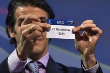 Sorteo de los cuartos de Champions en imágenes