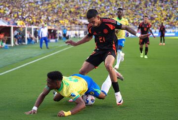 La Selección Colombia y la Selección de Brasil igualaron 1-1 en el cierre del Grupo D de la Copa América, gracias a las anotaciones de Rapinha y Daniel Muñoz.