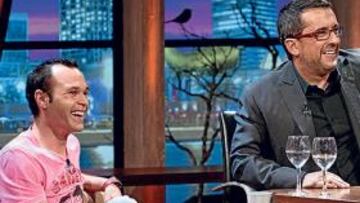 <b>CON BUENAFUENTE. </b>Iniesta acudió ayer al programa de La Sexta.