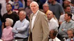 Gregg Popovich, durante un partido de la NBA de San Antonio Sppurs