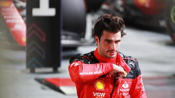 Carlos Sainz (Ferrari SF23). Marina Bay, Singapur. F1 2023.