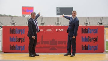 Barcelona president Joan Laporta has confirmed that the Blaugrana are to play their 2023-24 home games away from the Camp Nou amid renovation work on the stadium.