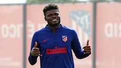 Thomas, en un entrenamiento del Atl&eacute;tico