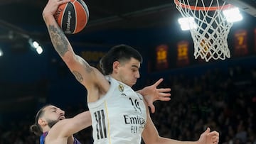 Gabriel Deck, en el pasado Clásico de la Euroliga ante el Barça en el Palau.