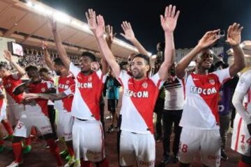 Mónaco y Falcao celebran: ¡Campeones de Francia!