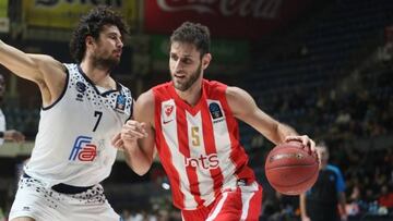 El alero griego ex azulgrana Stratos Perperoglou, la mayor amenaza para el Barcelona en el Pionir de Belgrado.