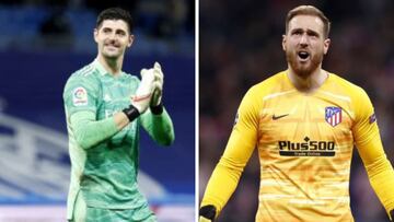 Courtois y Oblak, dos de los protagonistas del derbi.