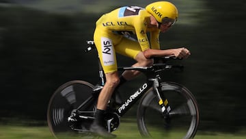 Chris Froome logró su segunda victoria en el Tour: la cronoescalada entre Sallanches y Megève.