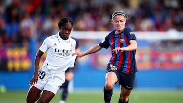 Linda Caicedo y su primer clásico ante Barcelona