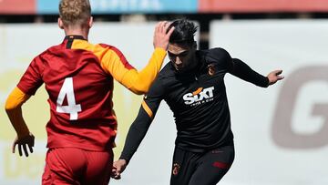 Falcao Garc&iacute;a durante un entrenamiento con Galatasaray.