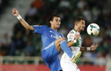 Elche-Real Madrid. Pepe y Coro.