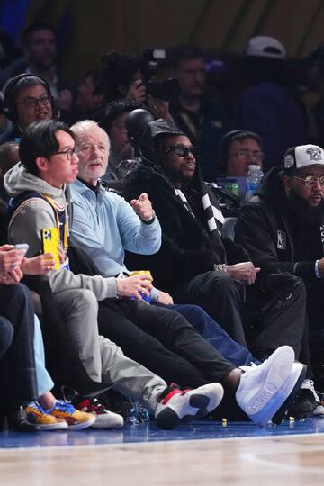 Bill Murray durante el partido de las estrellas de la NBA en el Bankers Life Fieldhouse.