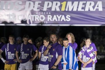 Sergio, en la fiesta del ascenso del Valladolid.