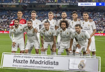 Once inicial del Real Madrid 