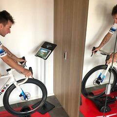 Viviani: "Entrenar un mes en casa es suficiente para volverte loco"