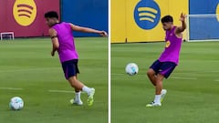 Pedri turns heads with outrageous ball control at Barça training