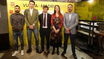 Imagen del acto de presentaciñón de la Vuelta a la Comunidad de Madrid 2019 en el Bicicleta Café de Madrid.