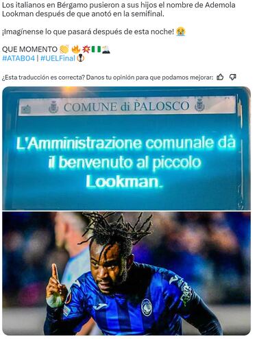 Lookman y Xabi Alonso, protagonistas de los memes de la final de la Europa League