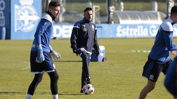 Entrenamiento Deportivo de La Coru&ntilde;a. Rub&eacute;n de la Barrera