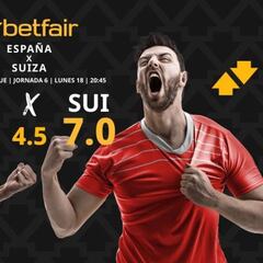 España vs. Suiza: horario, TV, pronósticos, estadísticas y clasificación