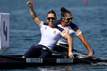 Se termina la carrera y Corbera y Jácome pasan directas a semifinales. Terminan en segundo lugar, por detrás de Canadá. Se libran también de una ronda extra y pasan a semifinales. 