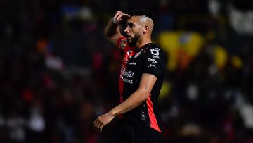 Matheus Doria celebrates his goal 3-3 of Atlas during the 4th round match between Atlas and Monterrey as part of the Liga BBVA MX, Torneo Clausura 2025 at Jalisco Stadium, on January 29, 2025 in Guadalajara, Jalisco, Mexico.