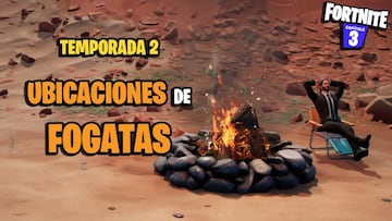 Todas las ubicaciones de fogatas en Fortnite Temporada 2