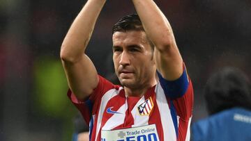 Gabi, en el Leverkusen-Atl&eacute;tico de la temporada pasada.