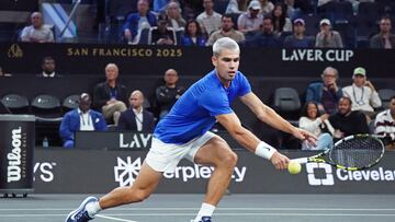 Carlos Alcaraz, en la Laver Cup.