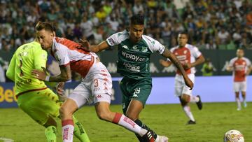 Deportivo Cali empata ante Independiente Santa Fe por Liga BetPlay.